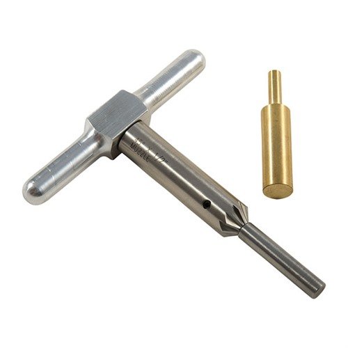 Sada Steel One Caliber umožňuje snadné čtvercování a zkosení hlavní pušek a pistolí, zajišťuje čistý výstup projektilu a rychlé přebíjení.