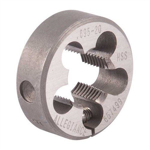 Brownells Revolver Barrel/Frame Dies ensure precise threading for Smith & Wesson® K Frame revolvers, crafted from durable high-speed steel for reliable rebarreling.