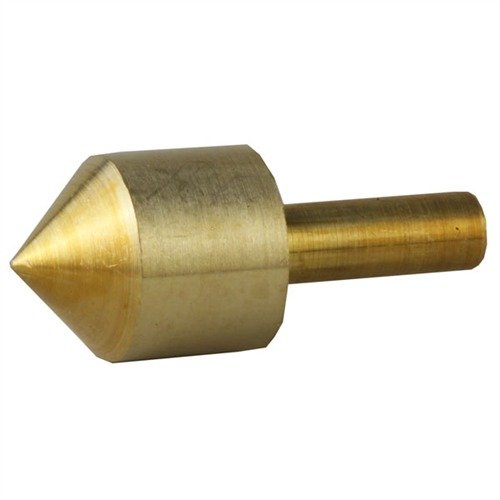 Vylepšete přesnost s 45° BRASS MUZZLE LAP; ideální pro leštění po 45° Chamfer Cutters a odstranění ostrých hran pomocí brusné pasty.