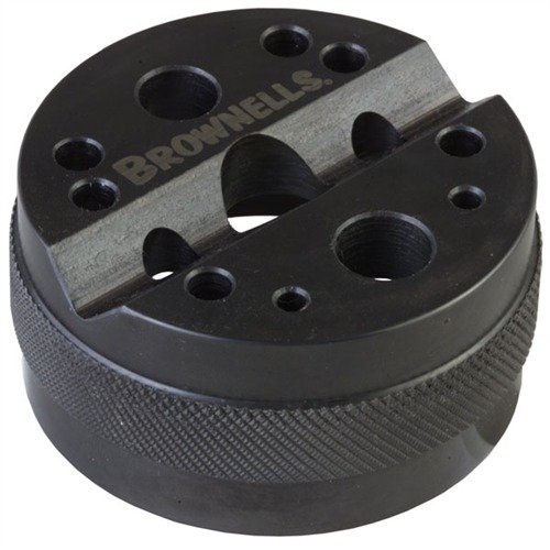 Těžká, přesně opracovaná ocelová Bench Block s 13 otvory pro snadné vyjímání kolíků, ideální pro praváky i leváky, s V pro kulaté a nepravidelné díly.