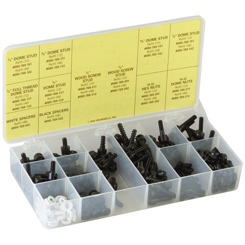 Sada SLING SWIVEL STUD KIT od UNCLE MIKES obsahuje všechny potřebné díly pro upevnění, šetří čas a peníze, ideální pro každého střelce.