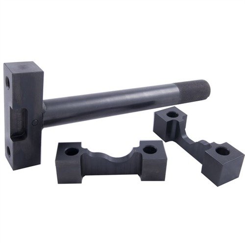 FN-FAL Action Wrench System ensures even torque distribution, preventing receiver damage with a solid steel base and precision-fit heads for various rifle models.