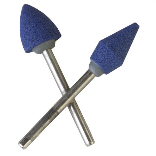 Premium cobalt stones for 1911 Auto ejection port shaping; fast cutting, smooth finish, regrindable, with durable nickel-plated shanks for long-lasting use.