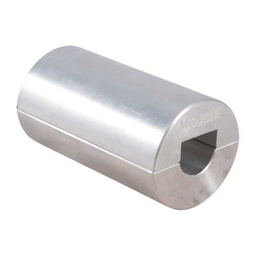 Aluminum barrel bushings offer exceptional clamping power without marking, available in various sizes for most rifle barrels, ideal for professional gunsmiths.