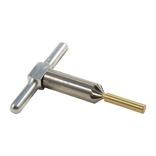 Sada 12-flétových chamferů BROWNELLS nabízí přesné opravy muzzlových nedokonalostí bez poškození, s hladkým řezem a snadným použitím na střelnici.