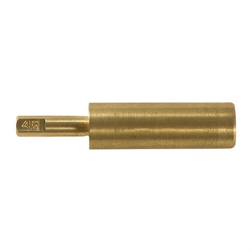 Hardened steel BRASS PILOTS ensure accurate centering of Facing and Chamfering cutters, providing durability for years of precise gunsmithing work.