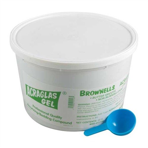 Acraglas Gel offers superior strength, shock resistance, and easy mixing with a 1-to-1 ratio, plus longer pot life and cure time for precise bedding.