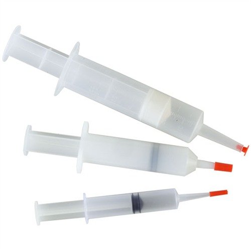 RE-USABLE SYRINGES from BROWNELLS ensure precise dispensing of Acraglas~, gels, and greases, easy to clean, and perfect for tight spots. Try-Pak includes 2 of each size.