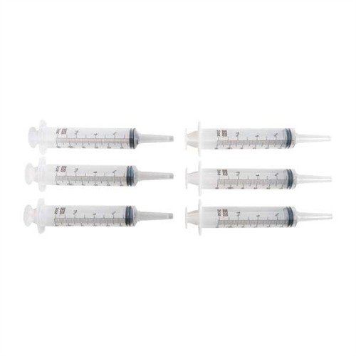 RE-USABLE SYRINGES od BROWNELLS umožňují přesné dávkování Acraglas~, gelů a lepidel, snadné čištění a opakované použití pro pohodlnou práci v těsných místech.