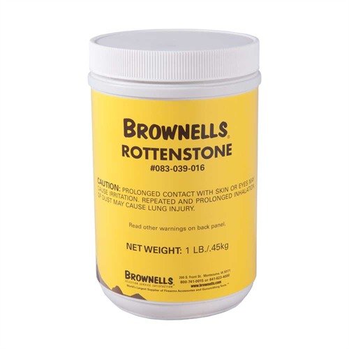 Genuine 3F Rottenstone powder for fine stock finishing; mix with linseed oil for a fast, effective abrasive on fully dried finishes.