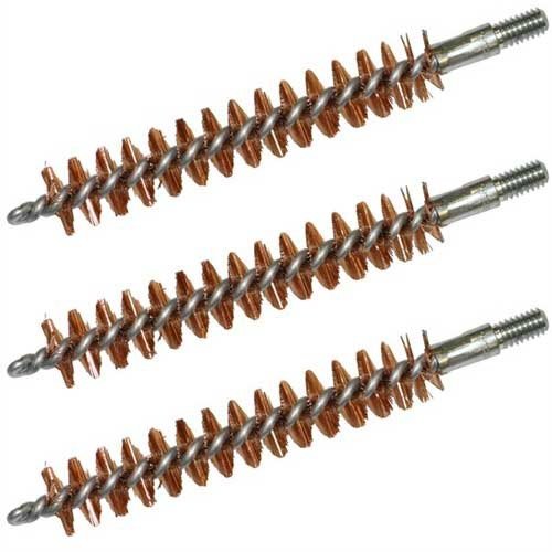 BRONZE RIFLE CHAMBER BRUSHES safely and easily clean dirty chambers with fine phosphor bronze bristles, fitting most popular rifle and handgun rounds.
