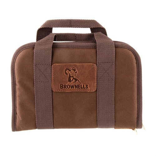 Pistol case with Cordura nylon shell, shock-absorbing foam, and nylon Tricot lining; ideal for handguns with optics, offering maximum protection and convenience.