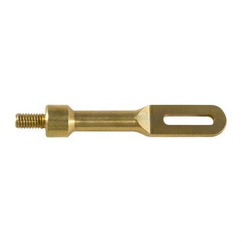 Brass cleaning rod loop secures patches without scratching your bore, ensuring accuracy; compatible with most popular rods and adapters.
