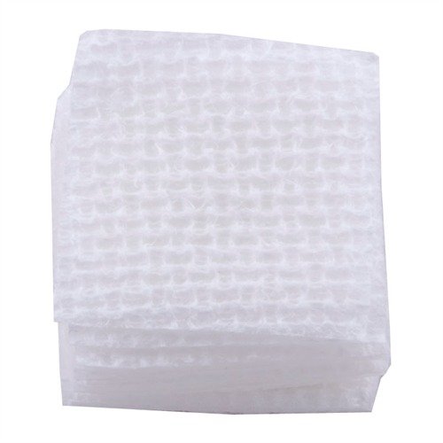 SQUARE CROSS-LOCK PATCHES offer a coarse side for tough fouling removal and a smooth side for solvent application, made from a super-absorbent cotton blend.