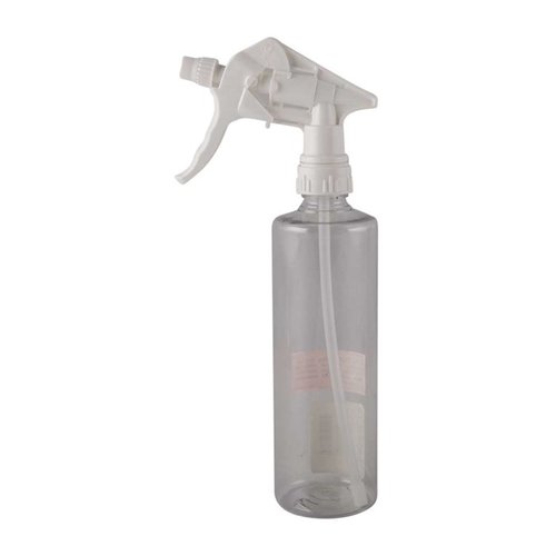 Pump spray bottle with 16 fl. oz. capacity allows instant visual check of contents; adjustable nozzle for fine spray or steady stream, ideal for solvents and cleaners.