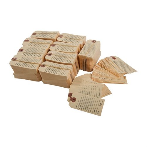 Gun Price Tags in manilla help you avoid pricing errors, provide essential info for customers, and enable easy comparisons with color-coded options.