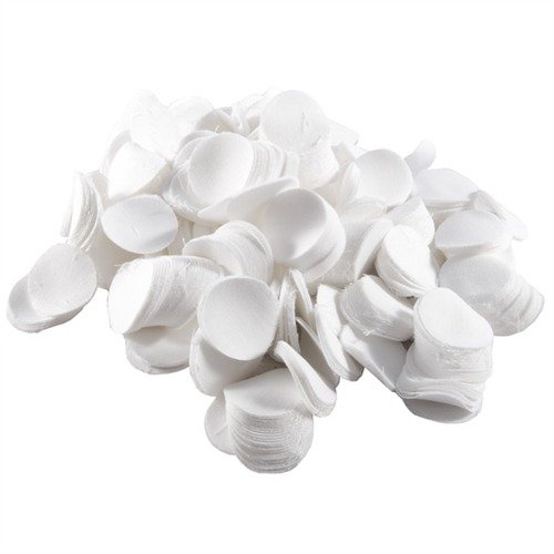 100% COTTON TWILL PATCHES offer aggressive scrubbing action with less lint, perfect for removing heavy fouling and applying cold blues in firearms maintenance.