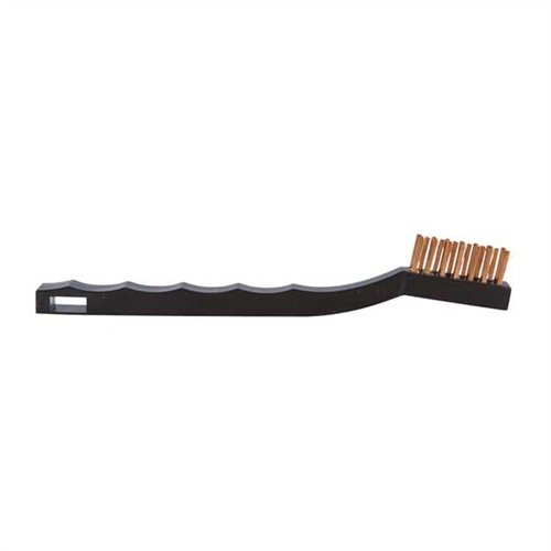 SUPER TOOTHBRUSHES from BROWNELLS feature durable bristles in Stainless Steel, Bronze, or Nylon, with a grooved handle for a secure grip, ideal for precise cleaning.