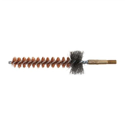 Original Mil Spec M16 & AR-15 Chamber Brushes with 8-36 and 8-32 threads, bronze bristles for chambers and stainless steel tufts for locking lug recesses.