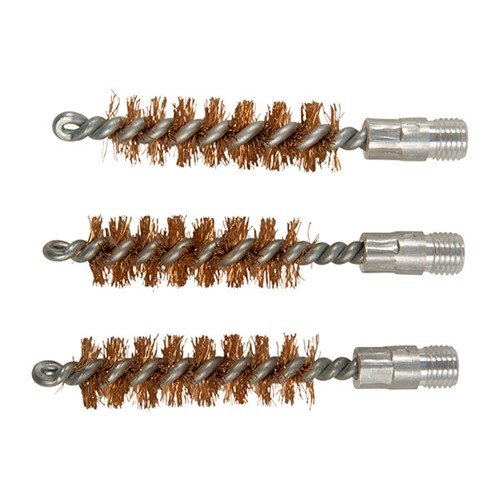 DOUBLE-TUFF™ BORE BRUSHes feature extra-thick phosphor bronze bristles for tough scrubbing, effectively removing stubborn fouling from firearms without scratching.