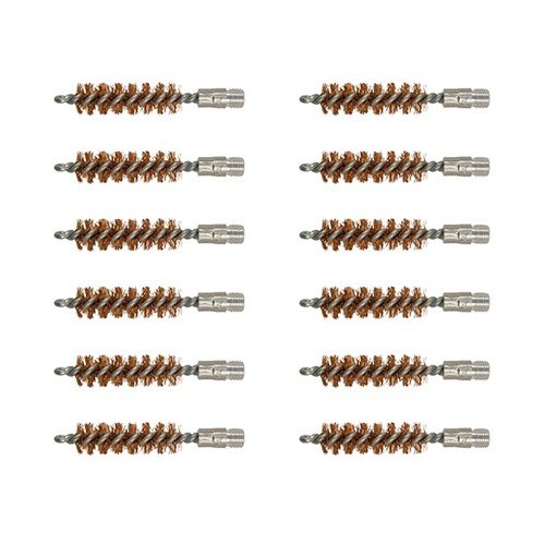 DOUBLE-TUFF™ BORE BRUSH with extra-thick phosphor bronze bristles offers powerful scrubbing for stubborn fouling in handguns, rifles, and shotguns.