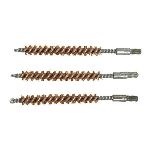 DOUBLE-TUFF™ BORE BRUSH with extra-thick phosphor bronze bristles effectively removes stubborn fouling from handguns, rifles, and shotguns without scratching.
