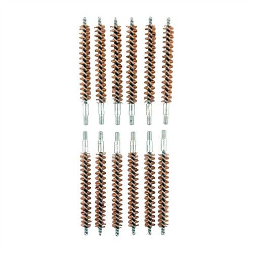Standard Line Bronze Bore Brushes for Rifle offer top-quality, long-lasting phosphor bronze bristles, convenient bulk packaging, and a durable steel shank for thorough cleaning.