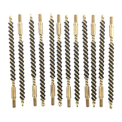 Kvalitní nylonové bore brushes s ocelovými šrouby, odolné vůči rozpouštědlům, efektivně čistí bez poškrábání, balení po 12 pro větší úsporu.