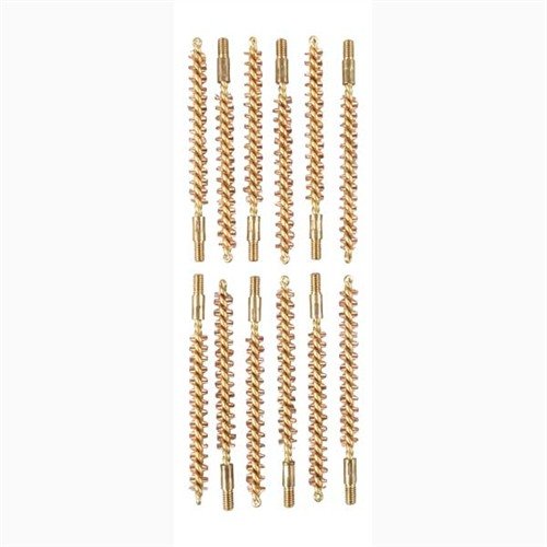 Naše Special Line brass bore brushes s jedním kusovým mosazným šankem a bronzovými štětinami zajišťují důkladné čištění bez poškrábání hlavně.