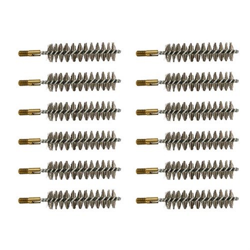 BROWNELLS STANDARD LINE .54 CALIBER MUZZLELOADER BORE BRUSHES offer aggressive cleaning with stainless steel bristles, packed in bulk for convenience and cost savings.