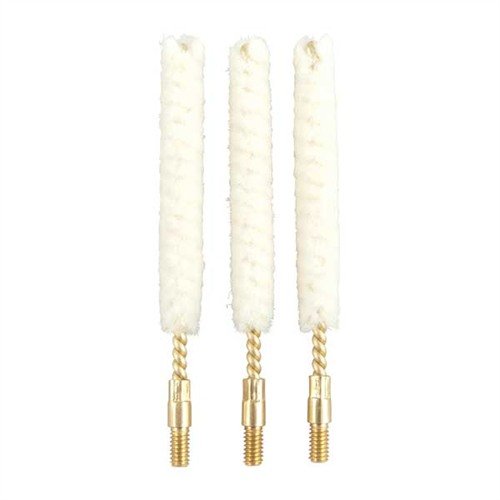 Wool Bore Mops provide superior cleaning with virgin wool that holds ample bore cleaner, ensuring thorough coating without scratching your firearm.