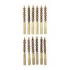 Special Line Dewey brushes thread directly onto rods, featuring durable phosphor bronze bristles and a brass shank to prevent barrel scratches for effective cleaning.