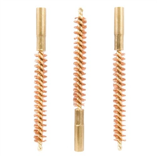 Special Line Dewey brushes easily thread onto Dewey rods, featuring durable phosphor bronze bristles and a scratch-free brass shank for optimal barrel care.