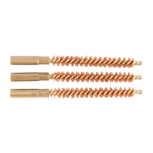 Special Line Dewey brushes thread directly onto rods for easy use, featuring durable phosphor bronze bristles and a scratch-free brass shank for effective cleaning.
