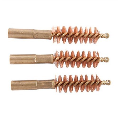 Special Line Dewey brushes thread directly onto rods, featuring durable phosphor bronze bristles and a brass shank to ensure effective cleaning without scratches.