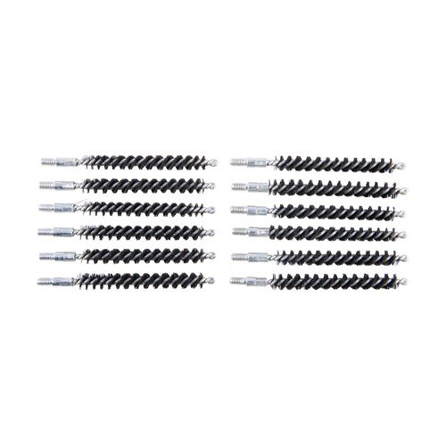 STANDARD LINE NYLON RIFLE BORE BRUSHES offer durable, solvent-resistant nylon bristles and one-piece steel shanks for effective cleaning without scratches.