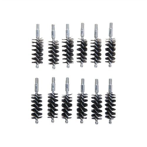 Top-quality nylon bore brushes in bulk, designed for aggressive cleaning without scratches, featuring one-piece steel shanks for durability and convenience.