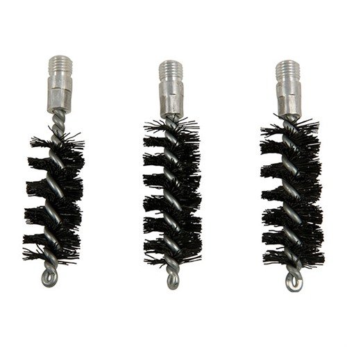 Standard Line Nylon Shotgun Bore Brushes offer durable, one-piece steel shanks, effective cleaning without scratches, and come in a convenient 3-pack for 20 gauge shotguns.