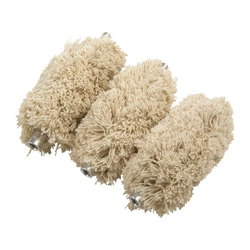 Super-absorbent cotton mop and durable bronze/nylon brushes clean 37/40mm grenade launchers in one step, with customizable couplings for tailored use.