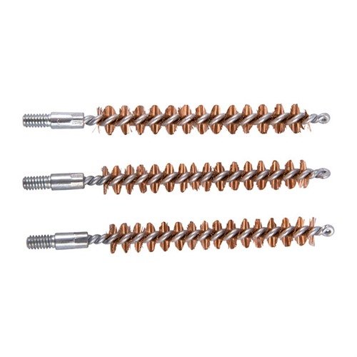 BRONZE RIFLE CHAMBER BRUSHES with phosphor bronze bristles effectively clean 7.62x39mm chambers, ensuring optimal performance for your firearms.