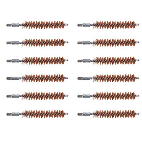 BRONZE RIFLE CHAMBER BRUSHES feature fine phosphor bronze bristles for effective cleaning, fitting most popular rifle and handgun chambers with 8-32 thread.