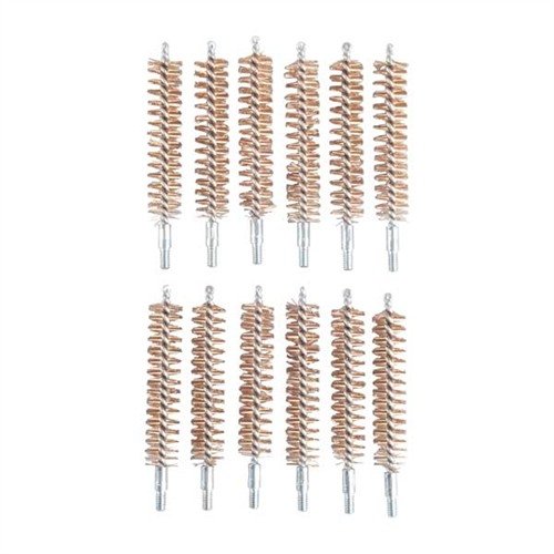 BRONZE RIFLE CHAMBER BRUSHES with fine phosphor bronze bristles ensure effective cleaning of rifle and handgun chambers for improved performance and reliability.
