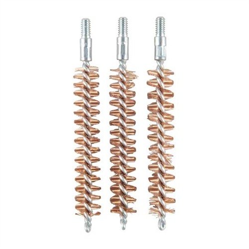 BRONZE HANDGUN CHAMBER BRUSHES with fine phosphor bronze bristles ensure optimal cleaning for 9MM/.38 Special/.357 Mag chambers; 8-32 Male thread for easy use.
