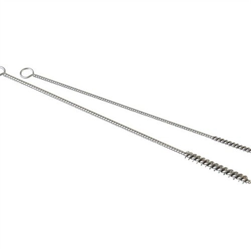 Extra-stiff stainless steel brushes are perfectly sized for shotgun barrel ports, effectively removing wad residue and carbon fouling for optimal performance.