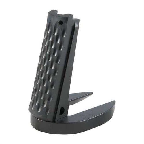 Maximize your 1911 with the ED BROWN DROP-IN MAXI-WELL for faster reloads, improved grip, and no gunsmithing needed—available in blue or stainless steel.