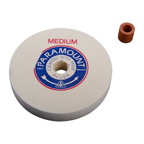 Quality 6" medium felt polishing wheels with 5/8" arbor ensure a professional finish; ideal for all polishing tasks with included adapter for versatility.