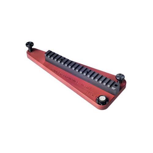 Dead Level ensures your scope reticle is perfectly aligned with the Earth, eliminating errors. Made of durable aluminum with a sleek crimson and black finish.