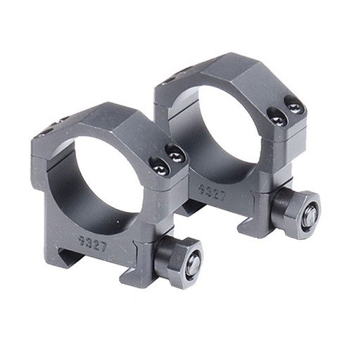MAXIMIZED SCOPE RINGS from BADGER ORDNANCE offer extra strength for heavy scopes, designed for hard-recoiling guns, ensuring secure mounting on AR-15, AR-10, and SR-25.