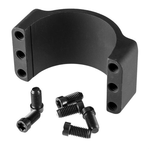 Badger Ordnance 34MM Specialty Mount Adapter offers quick accessory mounting, fits 34mm scopes, and is made from durable machined aluminum with a matte black finish.