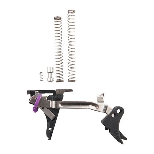 ZEV Fulcrum Drop-In Trigger Kits for Gen4 Glock® offer ultra-smooth pull, clean letoff, short reset, and full adjustability for maximum control.